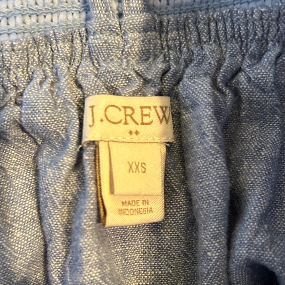 J. Crew Chambray mini skirt with elastic waist - Picture 2 of 6